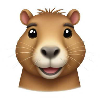 Happy capybara  sticker