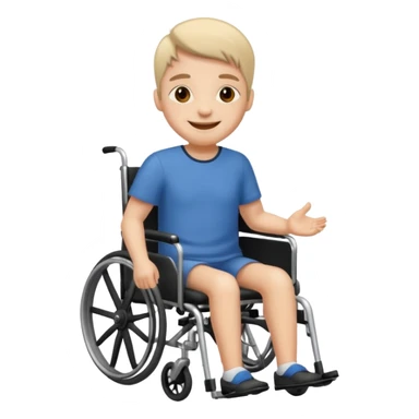 Disabled wheel chair user sticker