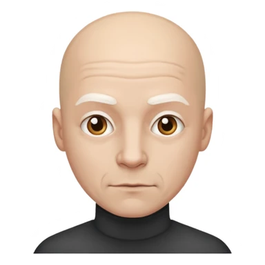 bald powder white skinned man sticker