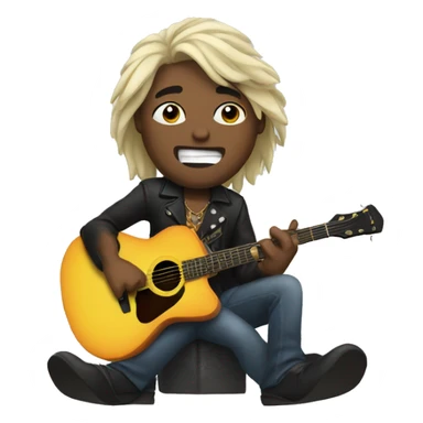 rock musician sticker