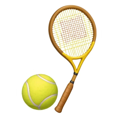 Tennis ball and racquet  sticker