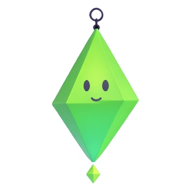 Sims character with green plumbob sticker