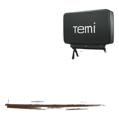 modern flat 4K TV sticker