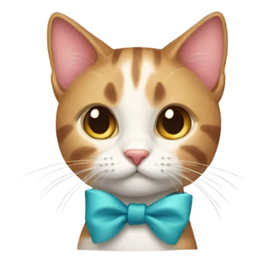 Cat with bows  sticker