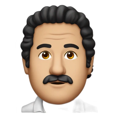 Pablo escobar with a qamis sticker