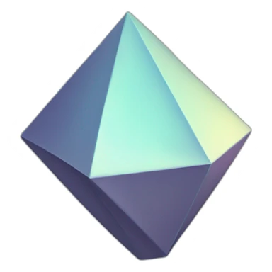 octahedron sticker
