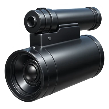 A black shiny canon sticker