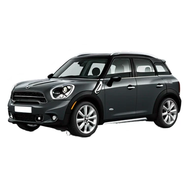Mini countryman 2016 full dark grey color speeding sticker