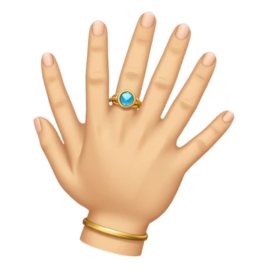hand with ring sticker