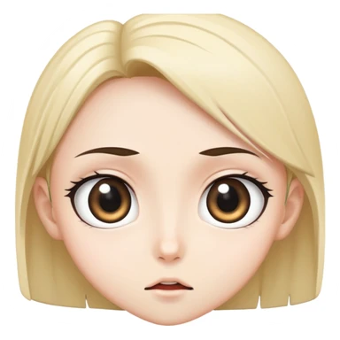 manga character with big expressive eyes sticker