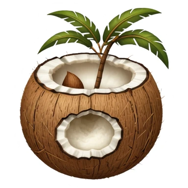 Noix de coco légèrement plus petite sticker