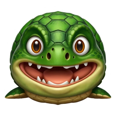 Screaming turtle sticker