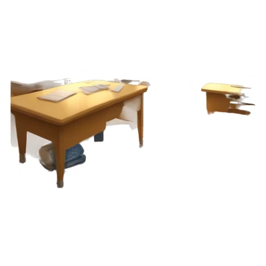 A classroom is bathed in soft, golden light sticker