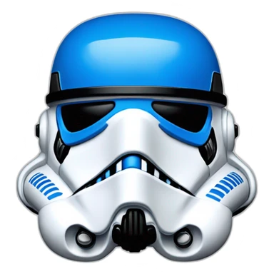 star wars stormtrooper all blue helmet sticker