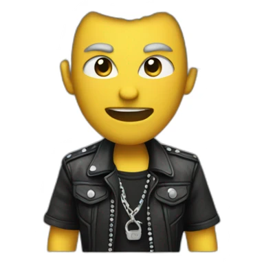 A punk who is cheering sticker