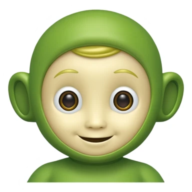 teletubby green sticker