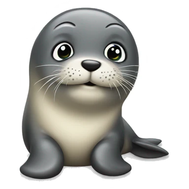 very cute seal sticker