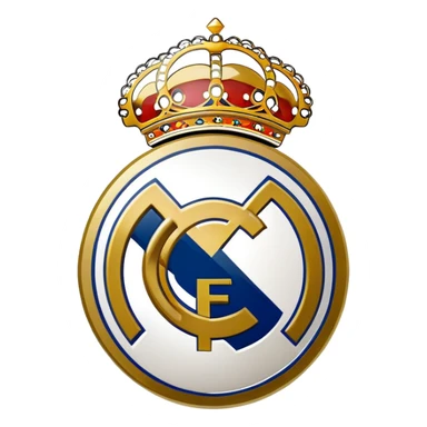 Real Madrid football club logo sticker