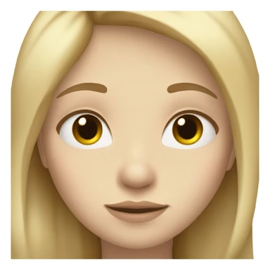 girl sleeping - dirty blonde and pale  sticker