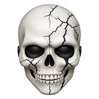 horror mask icon neckless sticker