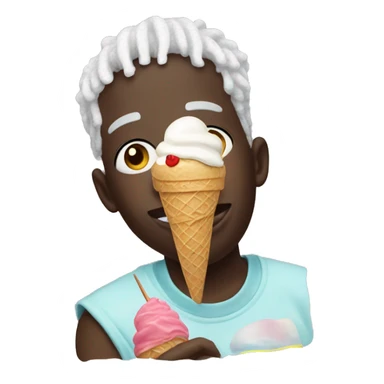 lil yachty eating ice cream  sticker
