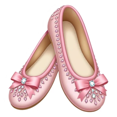 pink rhinestone ballerina slippers sticker