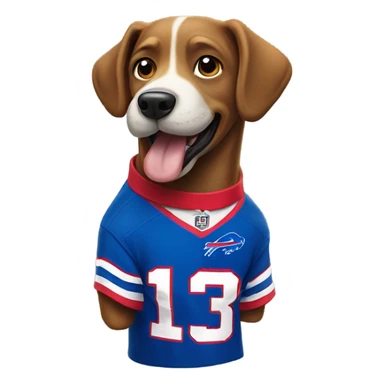 buffalo bills dog sticker