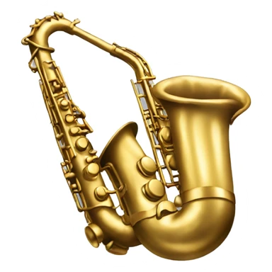 jazz saxophone gold sticker