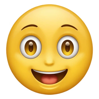 Lazy eye emoji with open mouth sticker