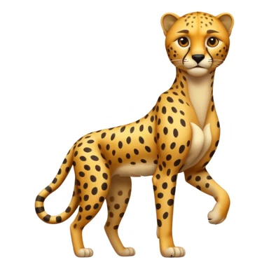 High resolution of a full body cheetah sticker