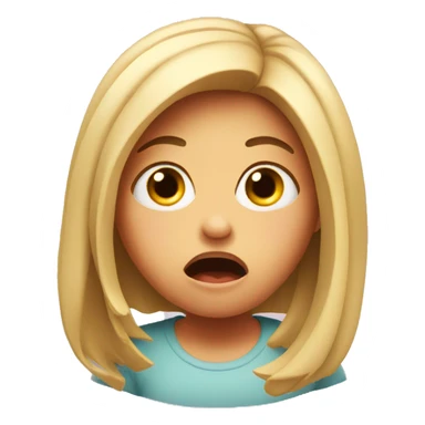 Shocked girl  sticker