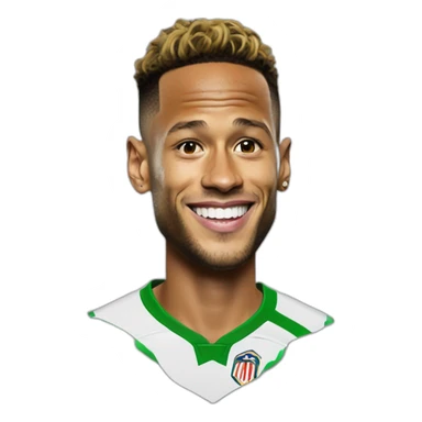 Neymar with ballon d’or sticker