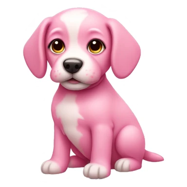 Pink puppy sticker