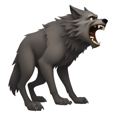 Werewolf howling sticker
