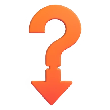 emoji representing a loop with a conditional, circular arrow with a question mark sticker