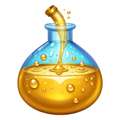 pixelated emoji of a golden potion sticker