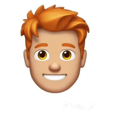 gordon Ramsay with red hair sticker