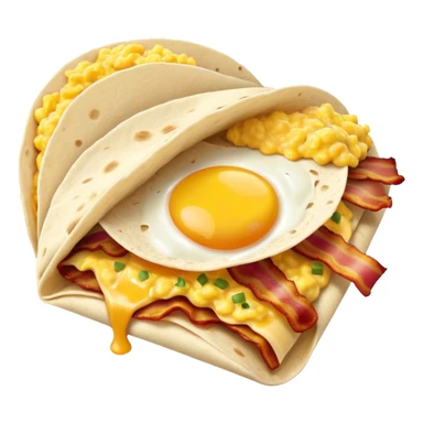 Bacon egg and cheese taco sticker