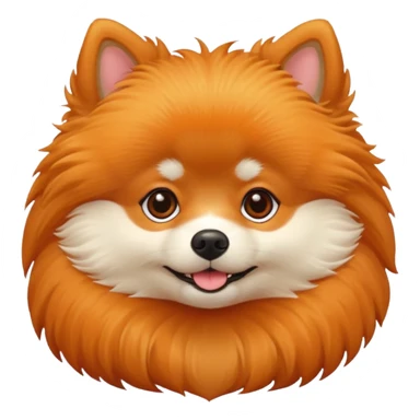 Pomeranian dog iOS Style sticker