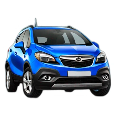 Car Opel Mokka bleu sticker
