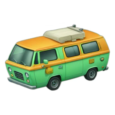 Mystery machine sticker