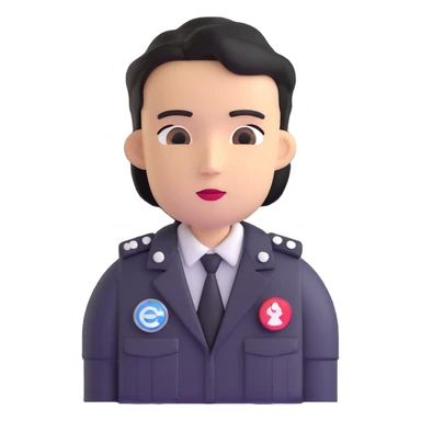 journalist with a press badge sticker