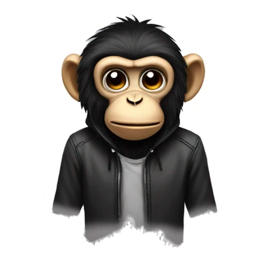 sob monkey emo sticker