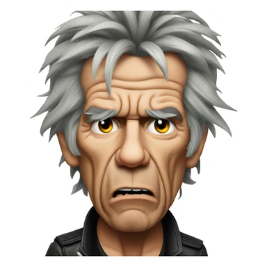 Keith Richards angry sticker