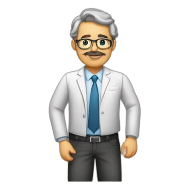 Professor Gustavo dando aula de quimica mas despojado sticker