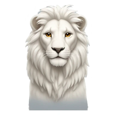 white lion with wings sticker