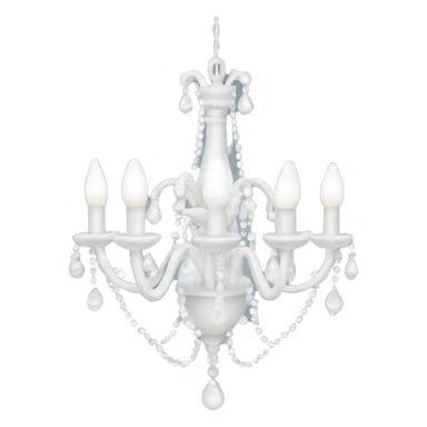 White chandelier sticker