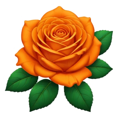 Orange rose sticker