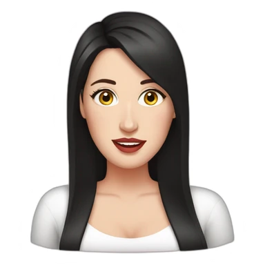 Angela white sticker