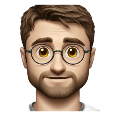 daniel radcliffe half body sticker